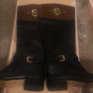 Original Michael kors black and mocha boots